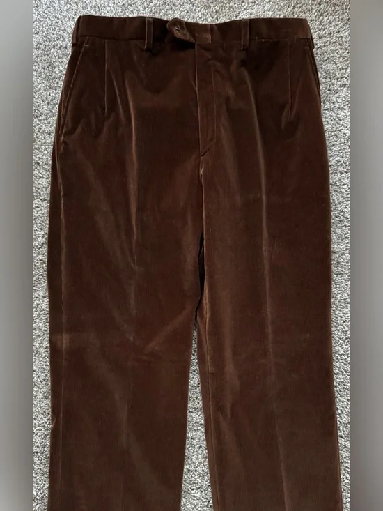 Brioni Brown Corduroy Pants