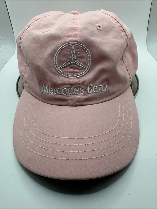 Mercedes-Benz Pink Embroidered Adjustable Baseball Cap Hat