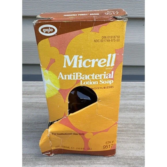 GOJO 9517 Micrell Antibacterial Lotion Soap 500ml PRO Refill Orange Vintage