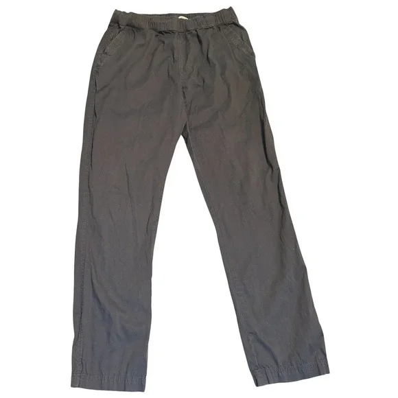 Pact Organic Cotton Blend Pants Mens Medium Charcoal Gray Drawstring Waist‎