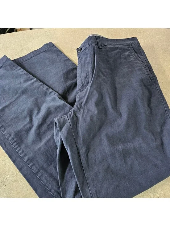Hugo Boss Men's Dark Blue Regular Fit Trousers Size 38R New