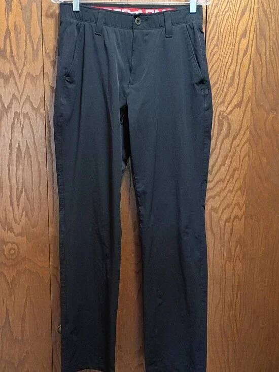 Under Armour Men's Black Casual Stretch Pants.