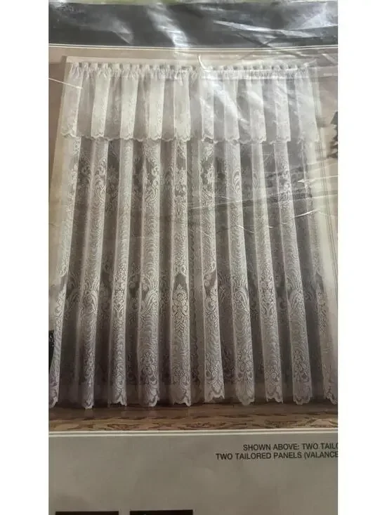 Vintage Window Pride 2 Panels Lace White 60