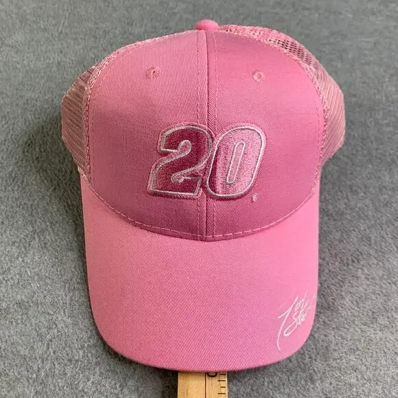Nascar Tony Stewart Hat Cap Adjustable Back Pink Winners Circle Womens New