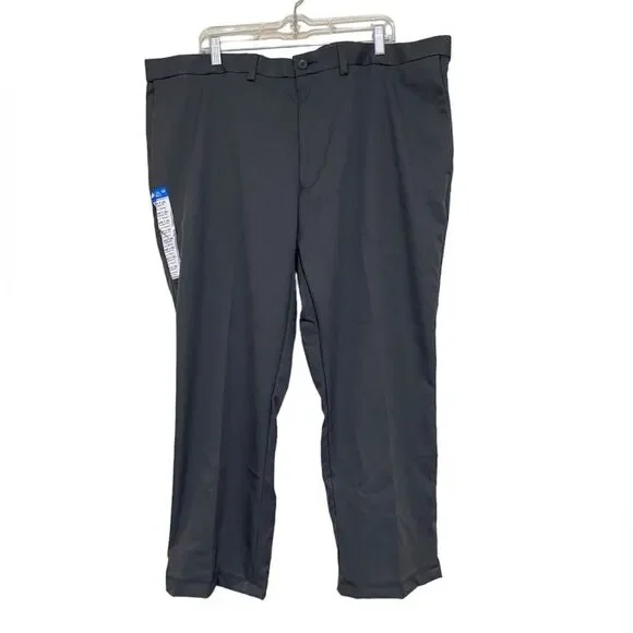 Haggar NWT ALTERED Cool 18 Pro Pant Classic Fit Gray Flat Front Men’s Size 44