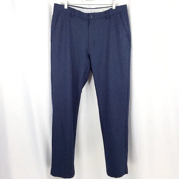 Greg Norman Performance Stretch Golf Pants Men's 38x32 Navy Blue Comfort Waist