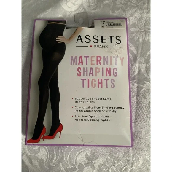 Assets Spanx Maternity Shaping Tights Black Size‎ 2