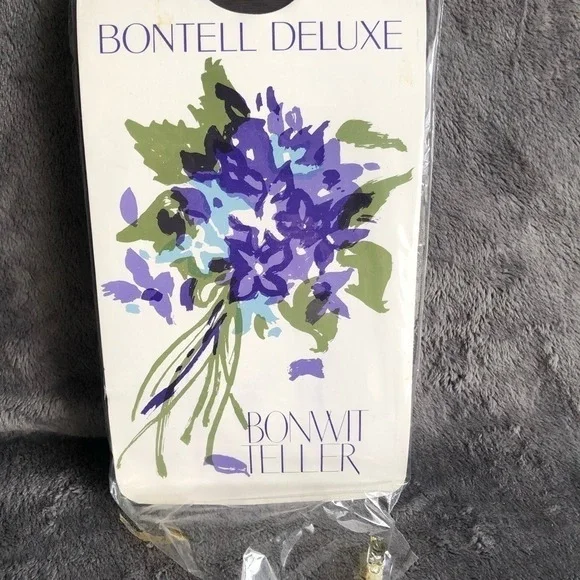 Bonwit Teller Bontell Deluxe Antron Control Top‎ Pantyhose Black Illusion Size B