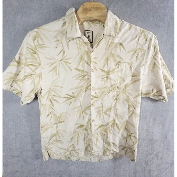 Jamaica Jaxx Silk Hawaiian Shirt Mens XL Resortwear Vacation Cruise