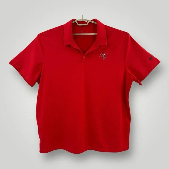 Tampa Bay Buccaneers Nike NFL On Field Dri-Fit‎ Polo Men's 3XL Red Short Sleeves