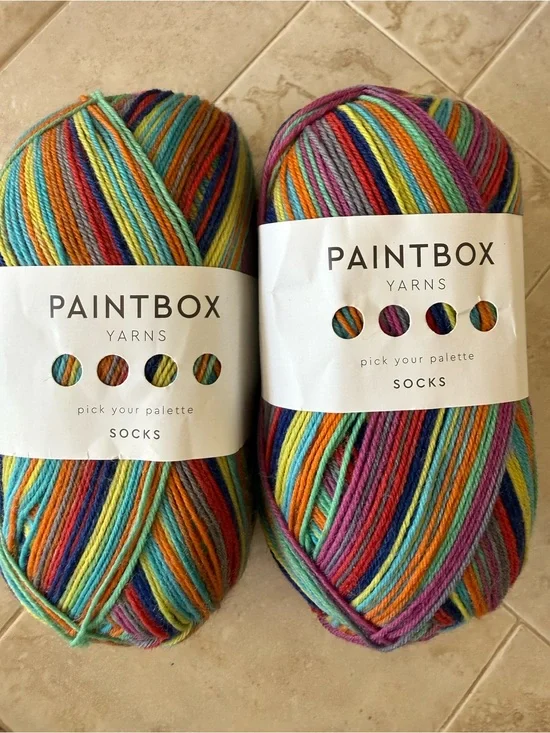 Paintbox Multicolor Sock Yarn - Rainbow Stripes