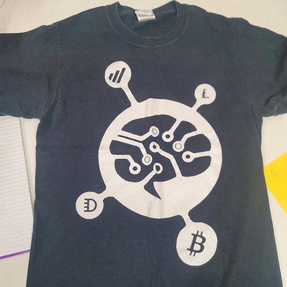 Mens‎ Cryptocurrency T-Shirt Bitcoin Litecoin Graphic Tee Tech Geek Shirt