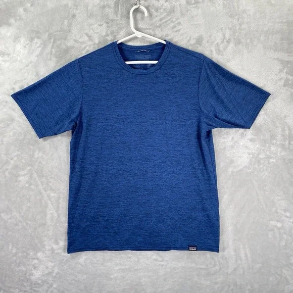 Patagonia T-Shirt Mens Small Capilene Cool Daily Performance Tee Athletic Blue