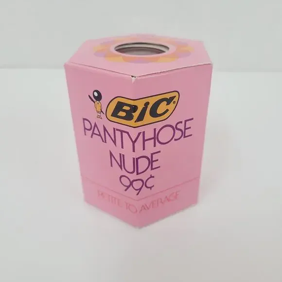 BIC Vintage Pantyhose NUDE Petite to Average New Old Stock Sealed Made in France