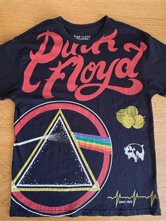Pink Floyd T Shirt Medium Black Dark Side Of The Moon Prism Pig Graphic 2020 M