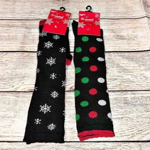 Holiday Edition Christmas Knee High Socks 2 Pairs