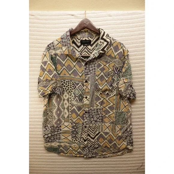 Vintage 80’s-90’s Cotton on Garments shirt men's size M Multicolor Rare