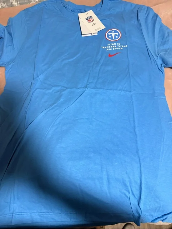 Nike Light Blue Tennessee Titans Short Sleeve Tee - Men's