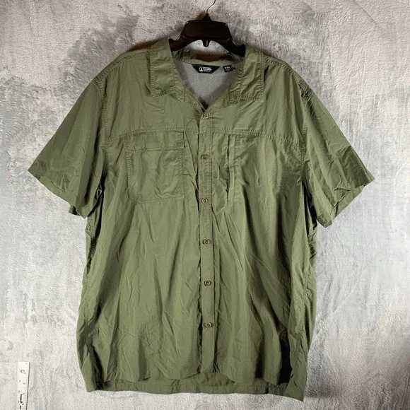 Eastern Mountain Sports Men's‎ Shirt 2XL Vented Performance Nylon Short Sleeve