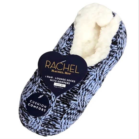RACHEL Rachel Roy Lounge Socks With Grippers Size M/L