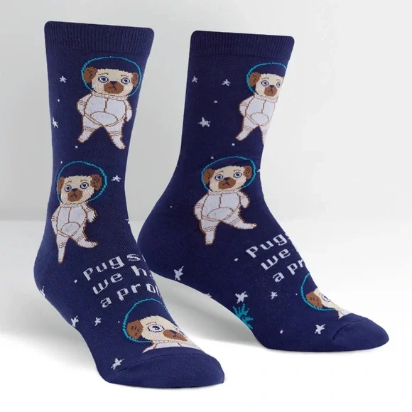 Sockittome Pugston We Have A Problem Pug Socks