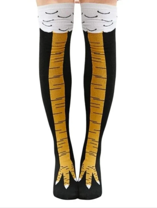 Black Socks with Chicken Legs, OS