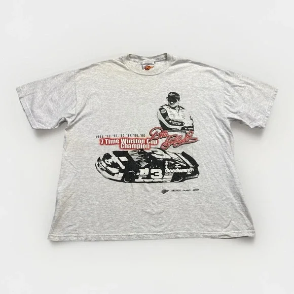 Dale Earnhardt Shirt Mens XL Winner's Circle Nascar Y2k 90s Gray‎ Cotton Vintage