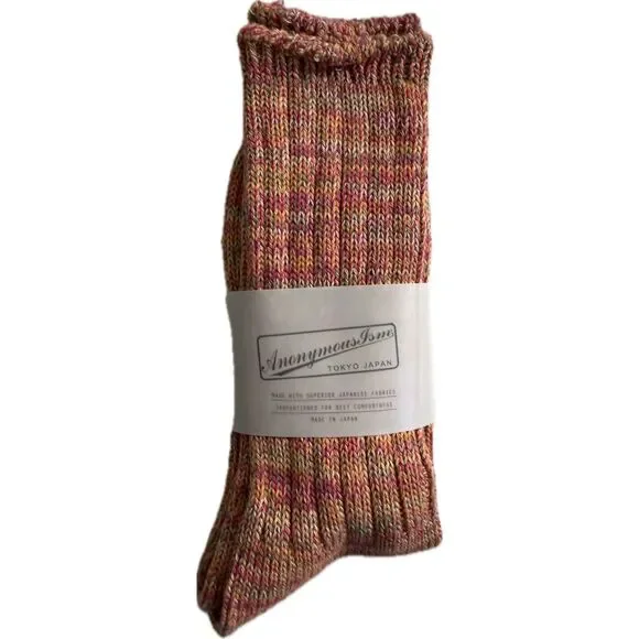 Anonymous ISM Socks Crew Made in Japan Cashmere Blend One Size Fits Most
