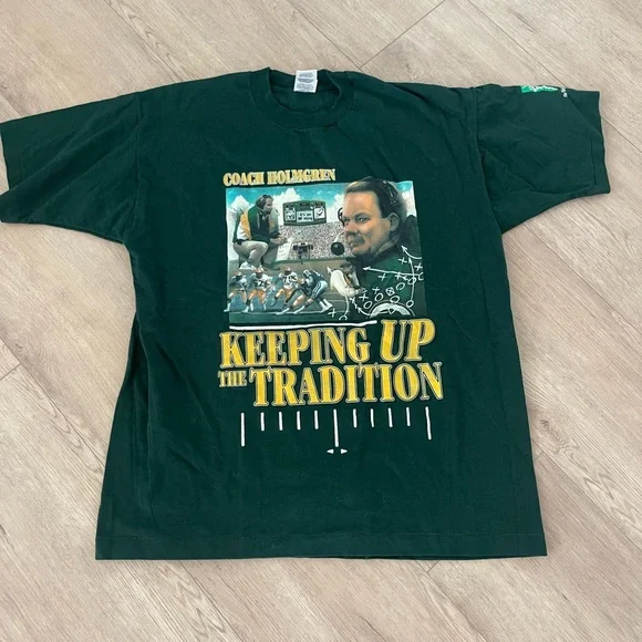 Vintage Green Bay Packers 90s Mike‎ Holmgren Tshirt