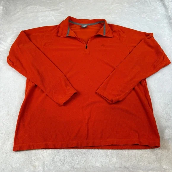 Nike ACG Mens XL Orange Pullover‎ 1/4 Zip Long Sleeve Athletic Shirt