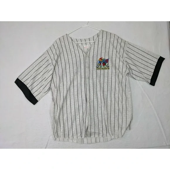 Daytona Beach FL Mens Shirt Sz One Size‎ Stripe Tropical Bird Avi Inc