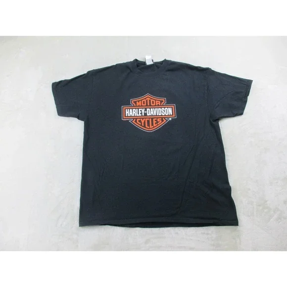 VINTAGE Harley Davidson Shirt Mens Extra Large Black Boston Motorcycle 2006*