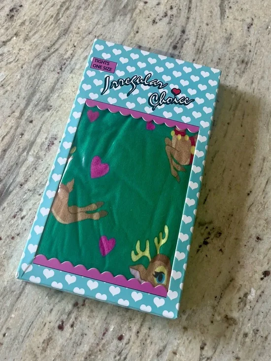 Irregular choice reindeer tights