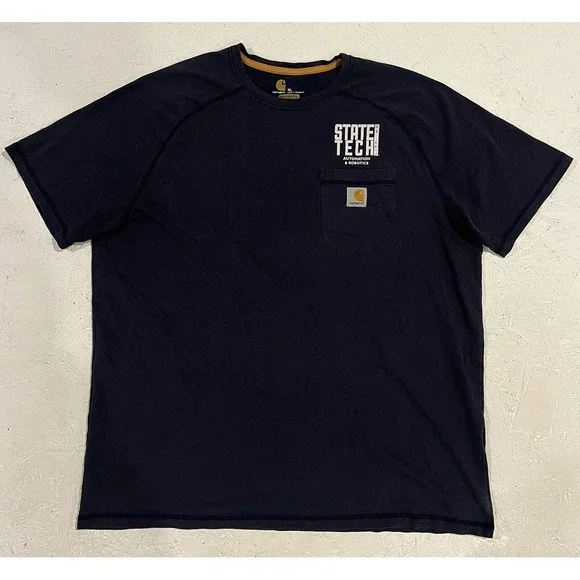 Men's XL Carhartt Force Relaxed Fit Short‎ Sleeve Crewneck T-Shirt State Tech