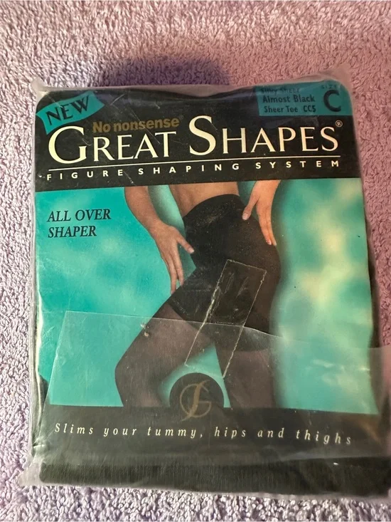Vintage No Nonsense great shape all over shaper pantyhose size C
