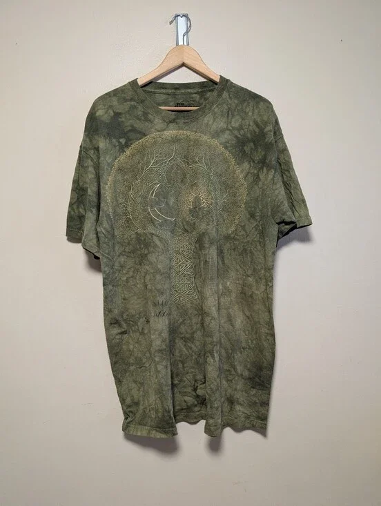 The Mountain Celtic Tree of Life Tie Dye Graphic Tee XL