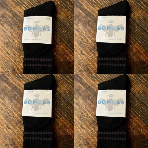 NWT 4 Bombas Crew Socks small