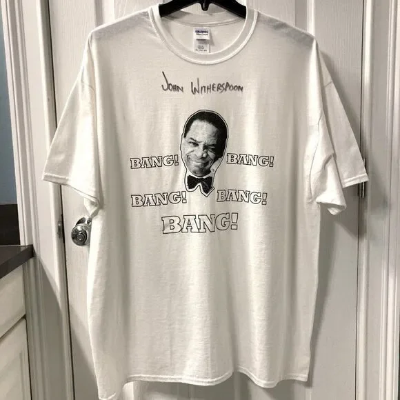 Vintage John Witherspoon Autographed BANG! Retro T-Shirt 2XL