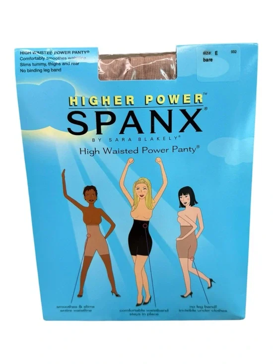 SPANX Higher Power BARE Size E High Waisted Power Panty Shapewear Tummy Control