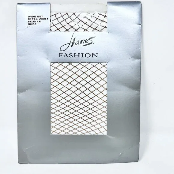 Hanes Fashion Wide Net Style OA254 Size CD color Nude‎ NIP
