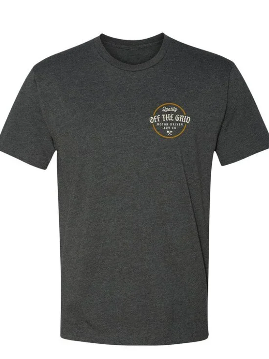 Off The Grid Surplus Old Fashioned Tee S/S Tee Shirt - Dark Grey Heather