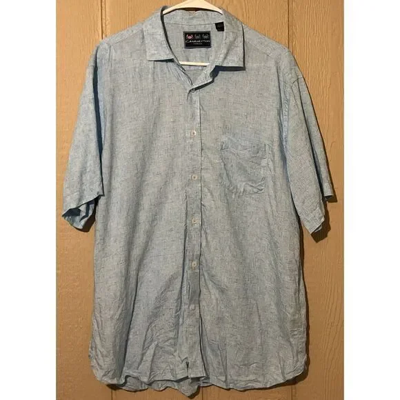 Charleston Threads Mens Button Up Large Great Blue Color‎