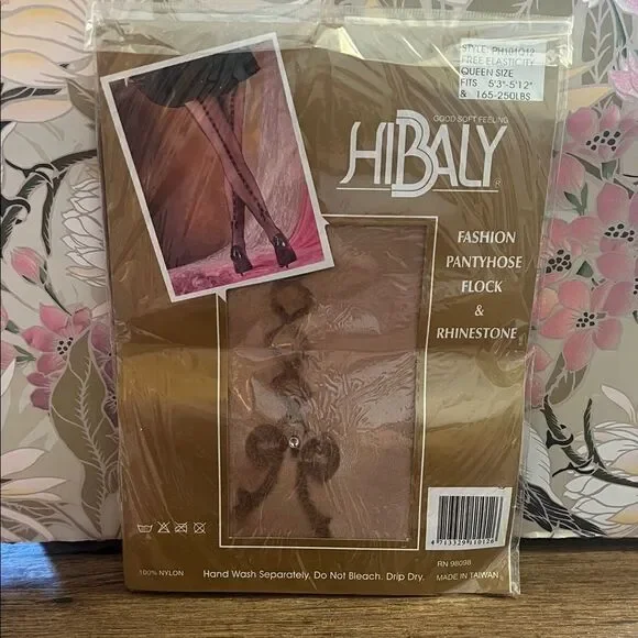 Hibaly Fashion Pantyhose with Rhinestone