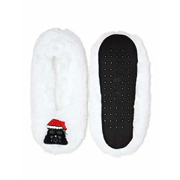 Fuzzy Babba Darth Women's Slipper Socks - Ons Size Fits Most (7-9.5)