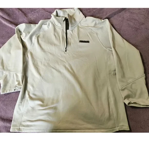 Timberland 1/4 Zip Light Green Sweatshirt - Men's Medium‎