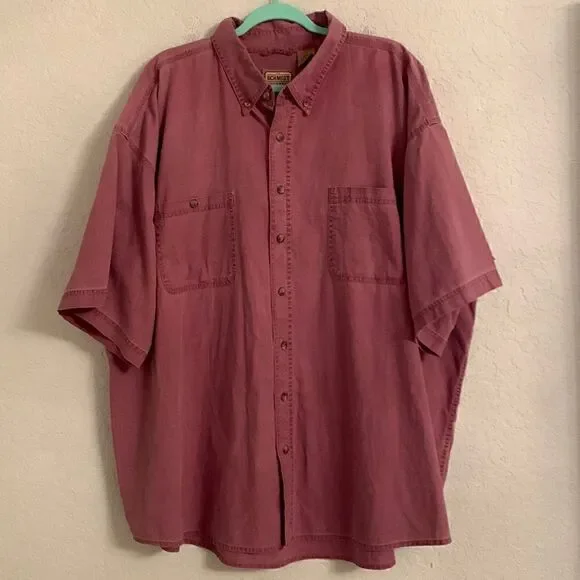 C.E. Schmidt Workwear Cotton Short Sleeve Button Closure Men’s Shirt Size 2XL