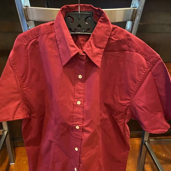 Men's Red‎ Short Sleeve Shirt
