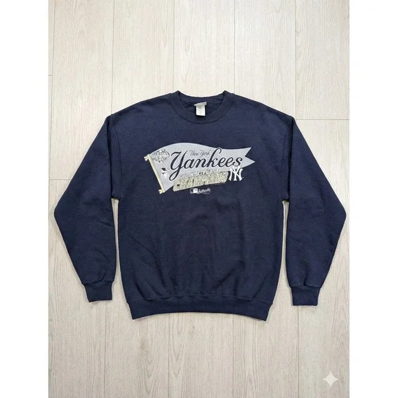 Vintage Lee Y2K 2003 New York Yankees‎ Championship Crewneck Sweatshirt Men's