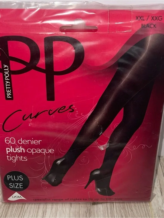 PL CURVEPlus Size Stockings Black XXL NEW