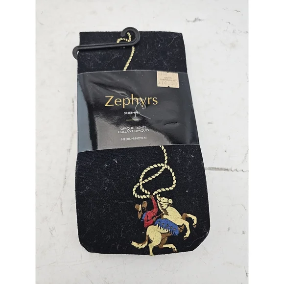 Zephyrs Horse & Rider Opaque Tights